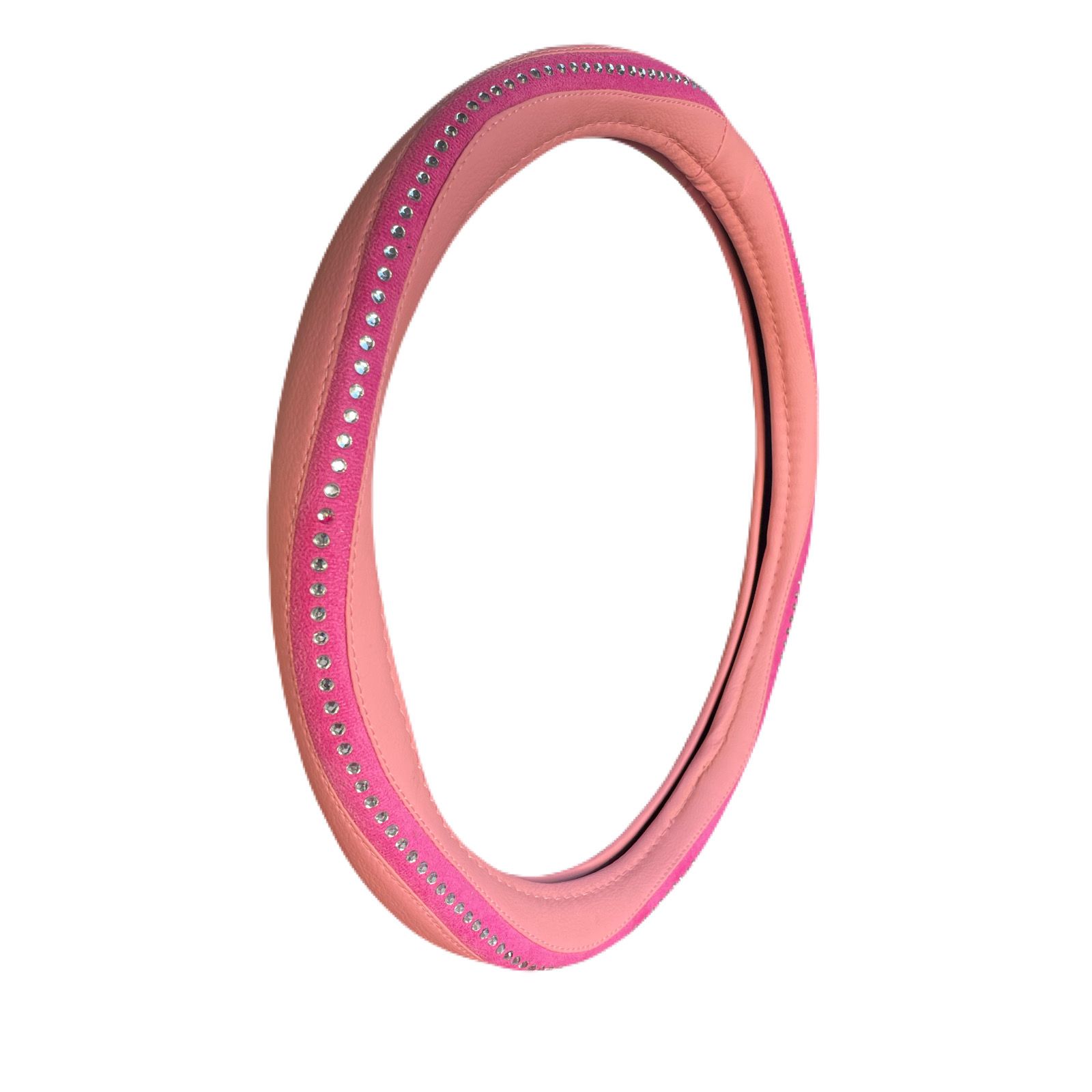 Cubre Volante Universal PVC C/ Detalle Rosado - Diámetro 38cm Dama / Femenino - Imagen 6