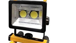 Reflector Foco 2 Leds Cob Piso Recargable 30w 2400LM - P/Trabajo Camping Emergencia Mod.2504