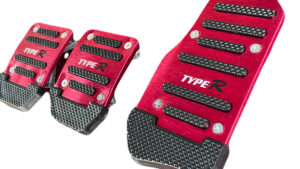 Pedaleras Universales Deportivas Roja / Rojo Juego x 3  Mod.1047