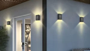 Aplique Foco Solar P/Pared Fotocélula Luz Cálida Bidireccional / Iluminación 2 SMD/2 / Unidad Leds Mod.6300