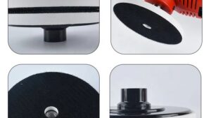 Plato AE Pulidora 5"/125mm /Backing Plate C/Velcro P/Pads o Discos Lija Rosca Central 14mm Mod.5P
