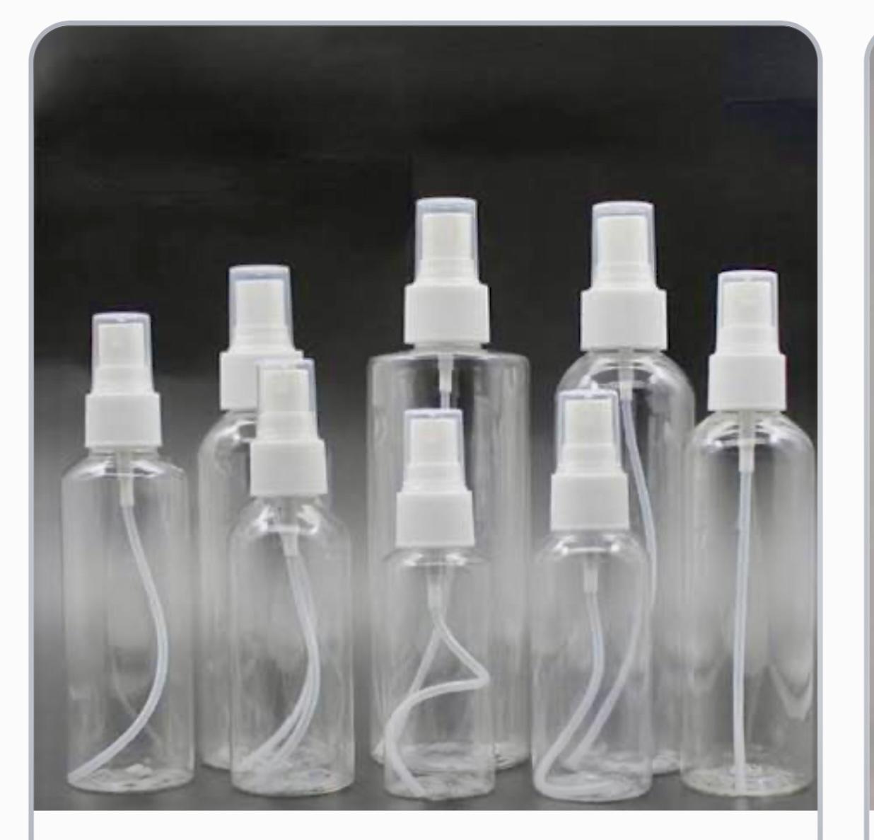 Botella C/Tapa Pulverizadora Spray Líquidos 80ml .x 1 Mod.4144