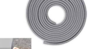 Guarda Protectora P/Puertas Automóviles 10mm x 5 Metros / Gris - Mod.TYT1-G