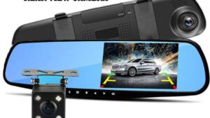 Camara Filmadora HD 1080P-(4.3¨) Dashboard Seguridad P/Parabrisas Automóvil Delantera & Parking Trasera Mod.1224
