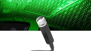 Proyector Estrellas Luz Nocturna Techo Vehículo / Hogar / Conexión USB / Color Verde Mod.L01G