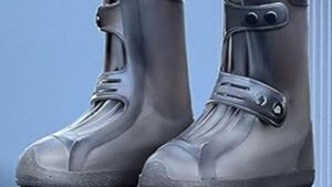 Cubre Zapatos/Botines Silicona Impermeables P/Lluvia Barro Color Negros x Par Talles M-L-XL-XXL Mod.P34T