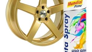Pintura Aerosol Metálico Colores Dorado / Oro Mundial Prime - Secado Rápido - Gran Cobertura - Uso General x 400ml