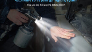 Linterna Luz Auxiliar Led P/Pistola de Pintado Automóviles Profesional (Bateria Recargable) Mod.PD-01