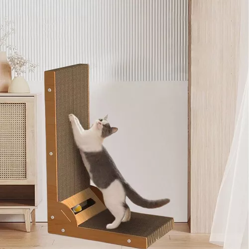 Rascador Vertical & Horizontal C/Juego Pelota/Carton & Madera/Gatos/40cmx26cmx60cm/Cora-YKPT-RD0012 - Imagen 8