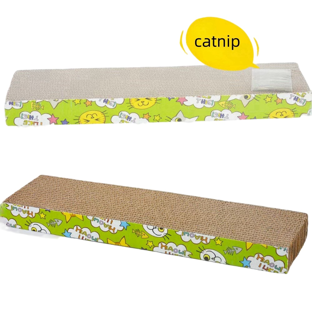 Rascador Cartón P/Gatos 45cmx12.5cmx4cm ( Incluye Yerba Gatera) Mod.YKPT-RD0017 - Imagen 3