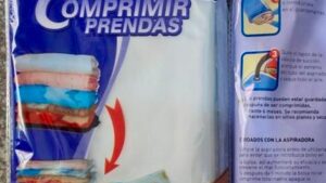 Bolsa Almacenamiento de Vacio Ropa Articulos Cama Vacuum 80cmx110cm Mod.XC83