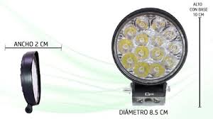 Caminero Foco 14 Leds 12v-42w Redondo 11cm Automóvil / Moto Mod.1143 - Imagen 2