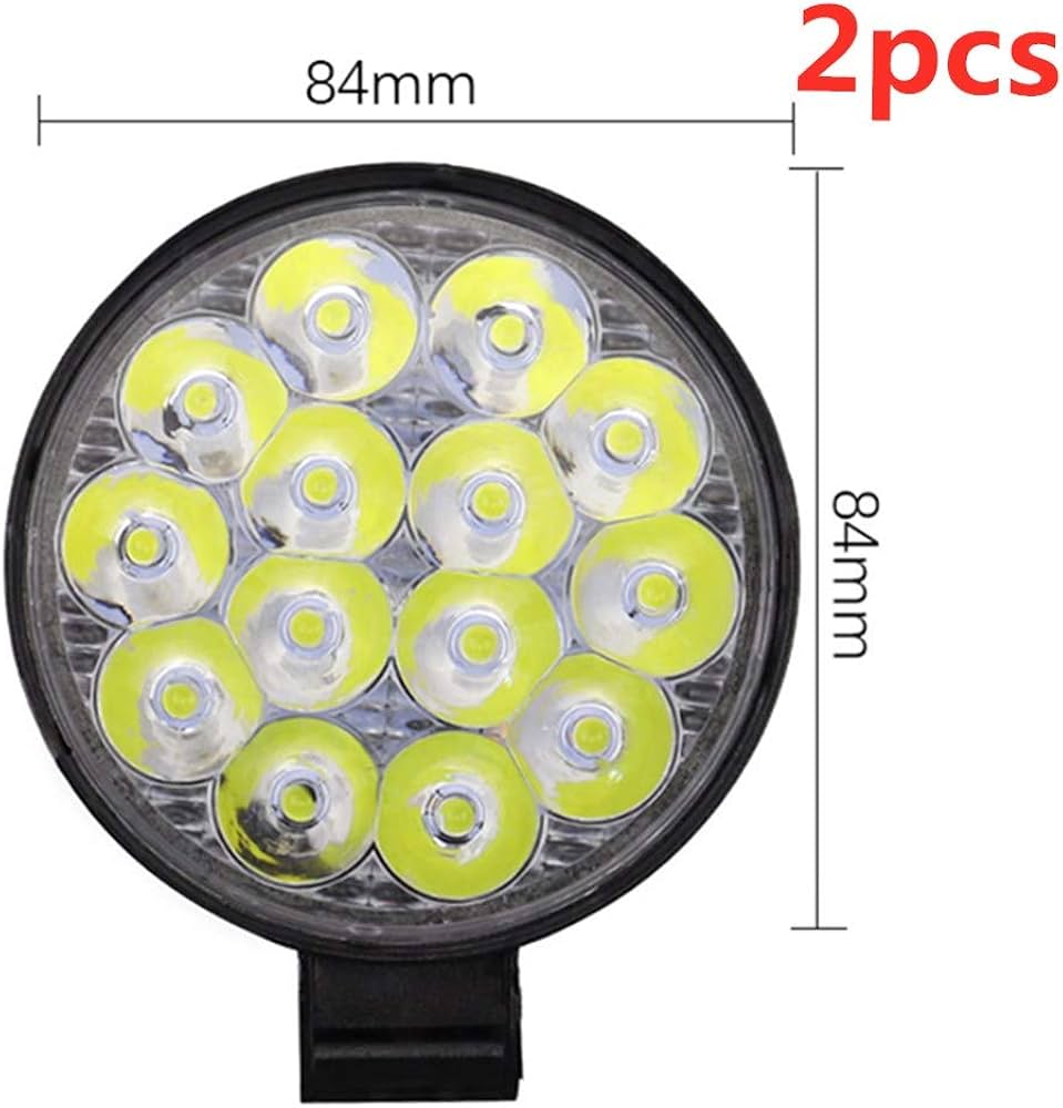 Caminero Foco 14 Leds 12v-42w Redondo 11cm Automóvil / Moto Mod.1143 - Imagen 6