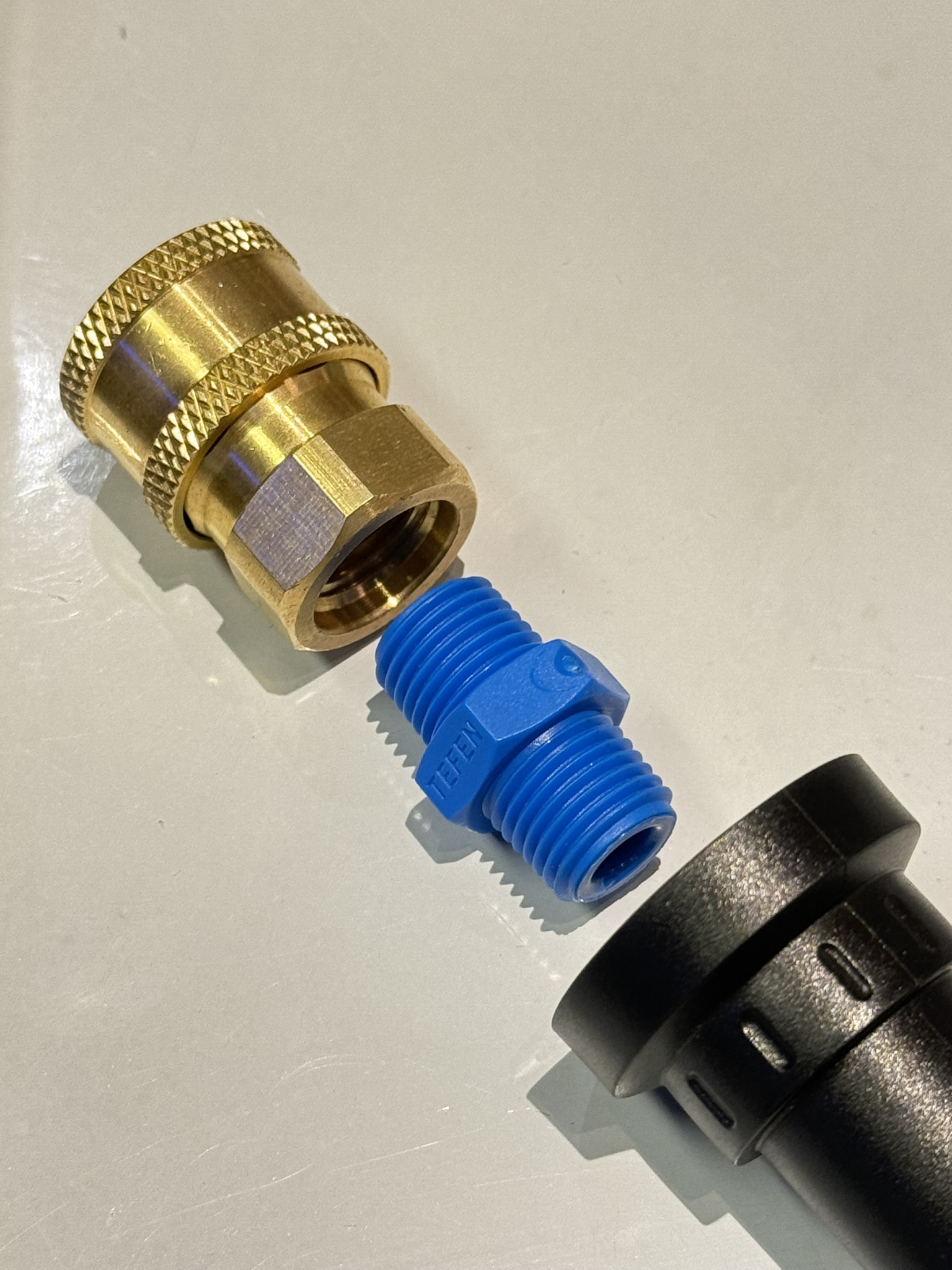 Adaptador Terminal Lanza Karcher / Acople Rápido P/Pistola de Espuma de Lavado Vehículos - Manguera Hidro - Imagen 10