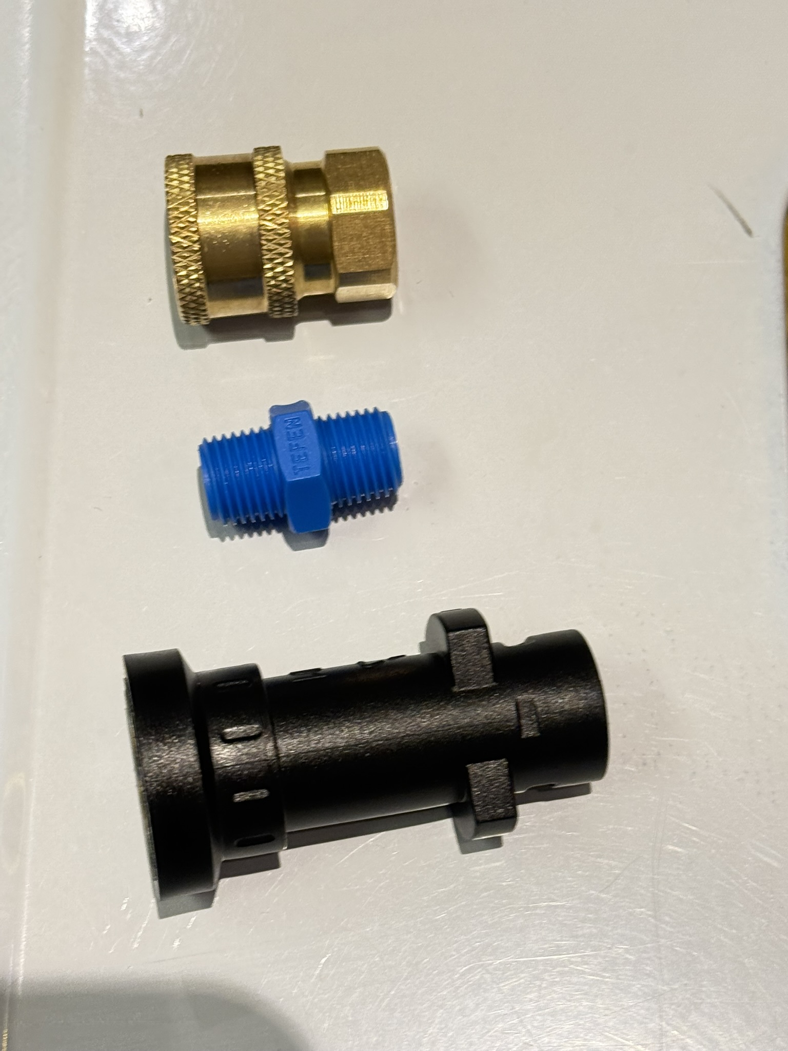 Adaptador Terminal Lanza Karcher / Acople Rápido P/Pistola de Espuma de Lavado Vehículos - Manguera Hidro - Imagen 11