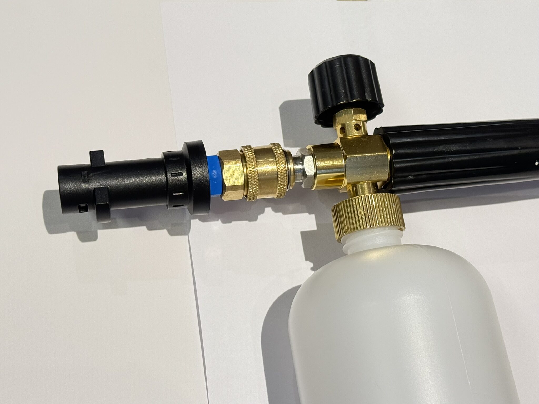 Adaptador Terminal Lanza Karcher / Acople Rápido P/Pistola de Espuma de Lavado Vehículos - Manguera Hidro - Imagen 12