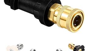 Juego Adaptador Terminal Lanza Karcher + Acople Rapido + 5 Punteros Lavado Para Pistola Hidrolavadora  / Full Pack