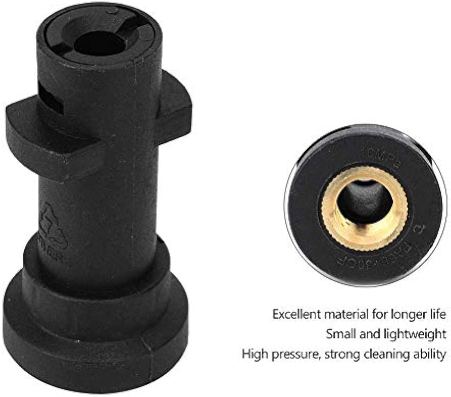 Adaptador Terminal Lanza Karcher / Acople Rápido P/Pistola de Espuma de Lavado Vehículos - Manguera Hidro - Imagen 5