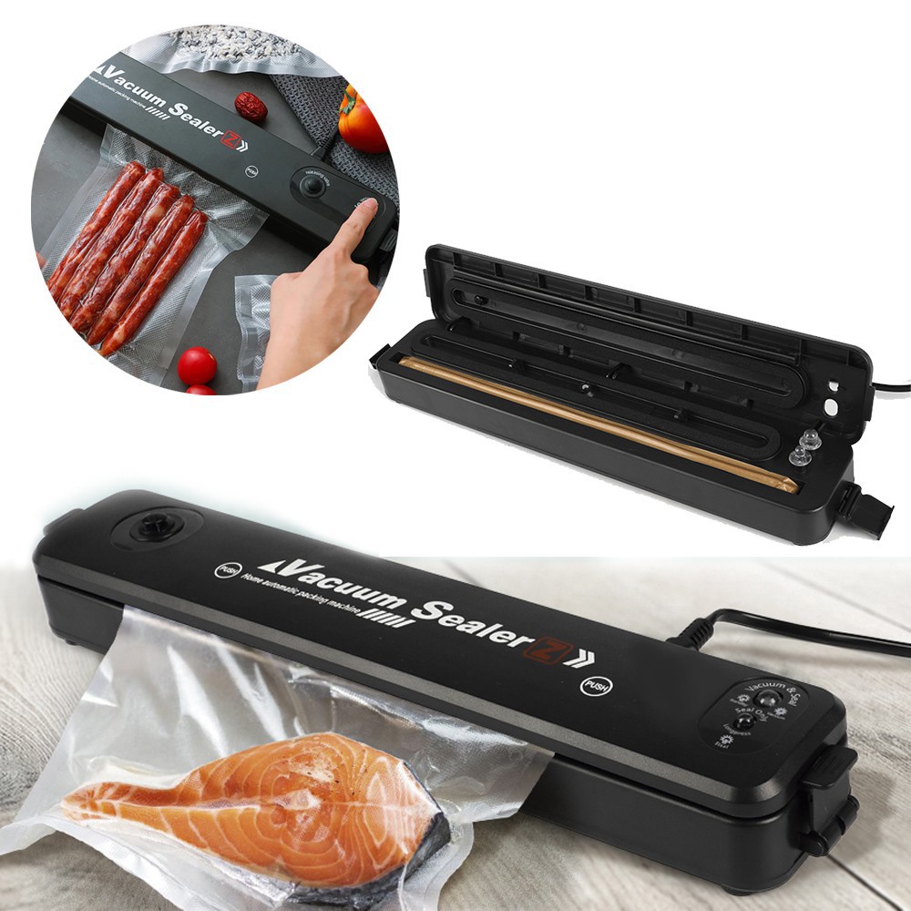Maquina Envasar Comestibles Frescos al Vacio 90w / Sellador Bolsas / 10 Bolsas + 2 Rollos 20cmx5m Sin Precortar (El Rollo Rinde Aprox. Empaques 20cmx15 - 33 Bolsas / 20cmx20cm - 25 Bolsas / 20cmx25cm - 20 Bolsas) - Mod.CA10-26 - Imagen 7
