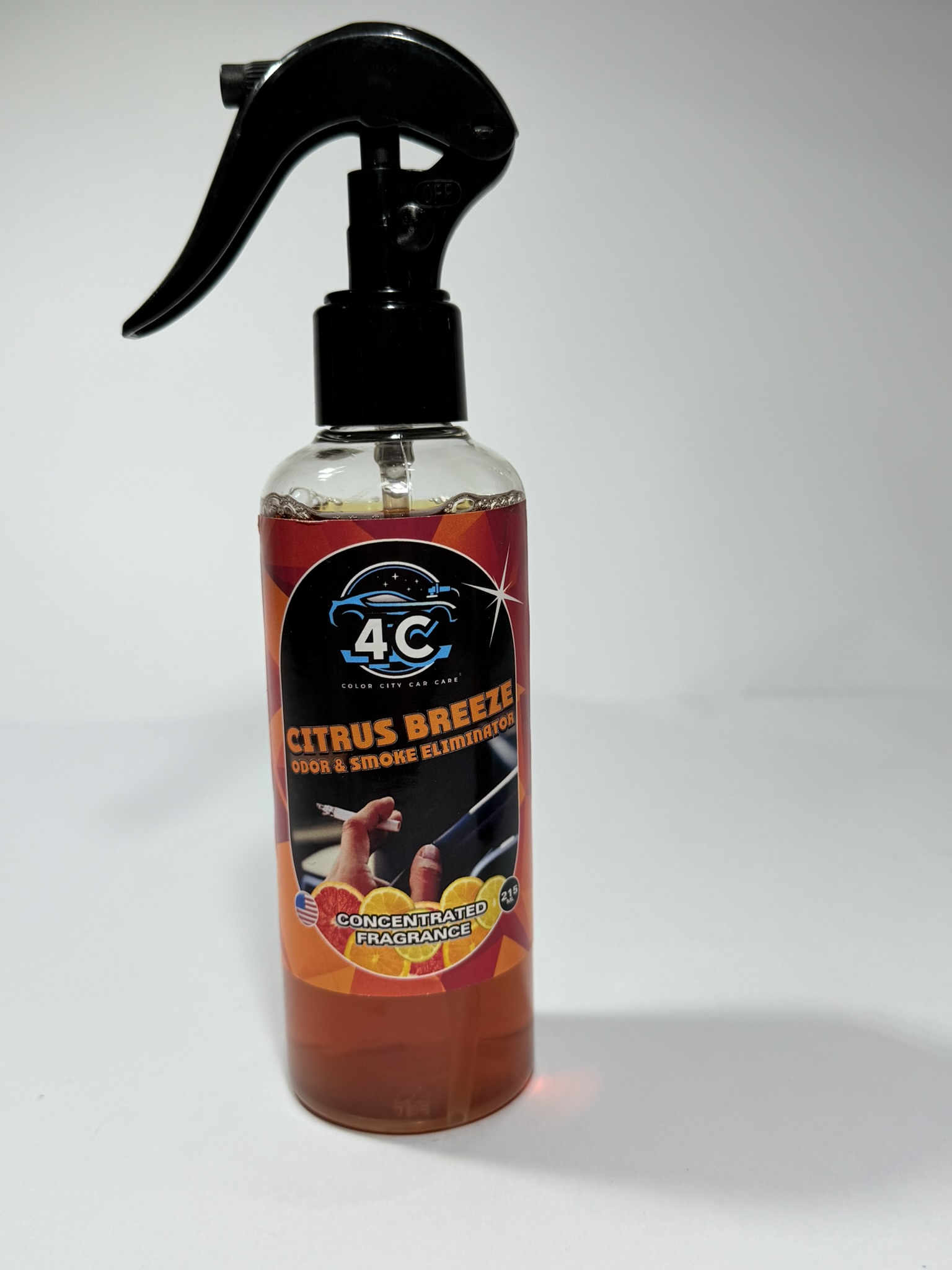 Odor Eliminator & Re-Fresh Aroma Citrus Breeze / Eliminador de Olores / Cigarrillo / Alformbras / Sillones Telas / Ropa / Autos/Hogar Mod.215ml - Imagen 4