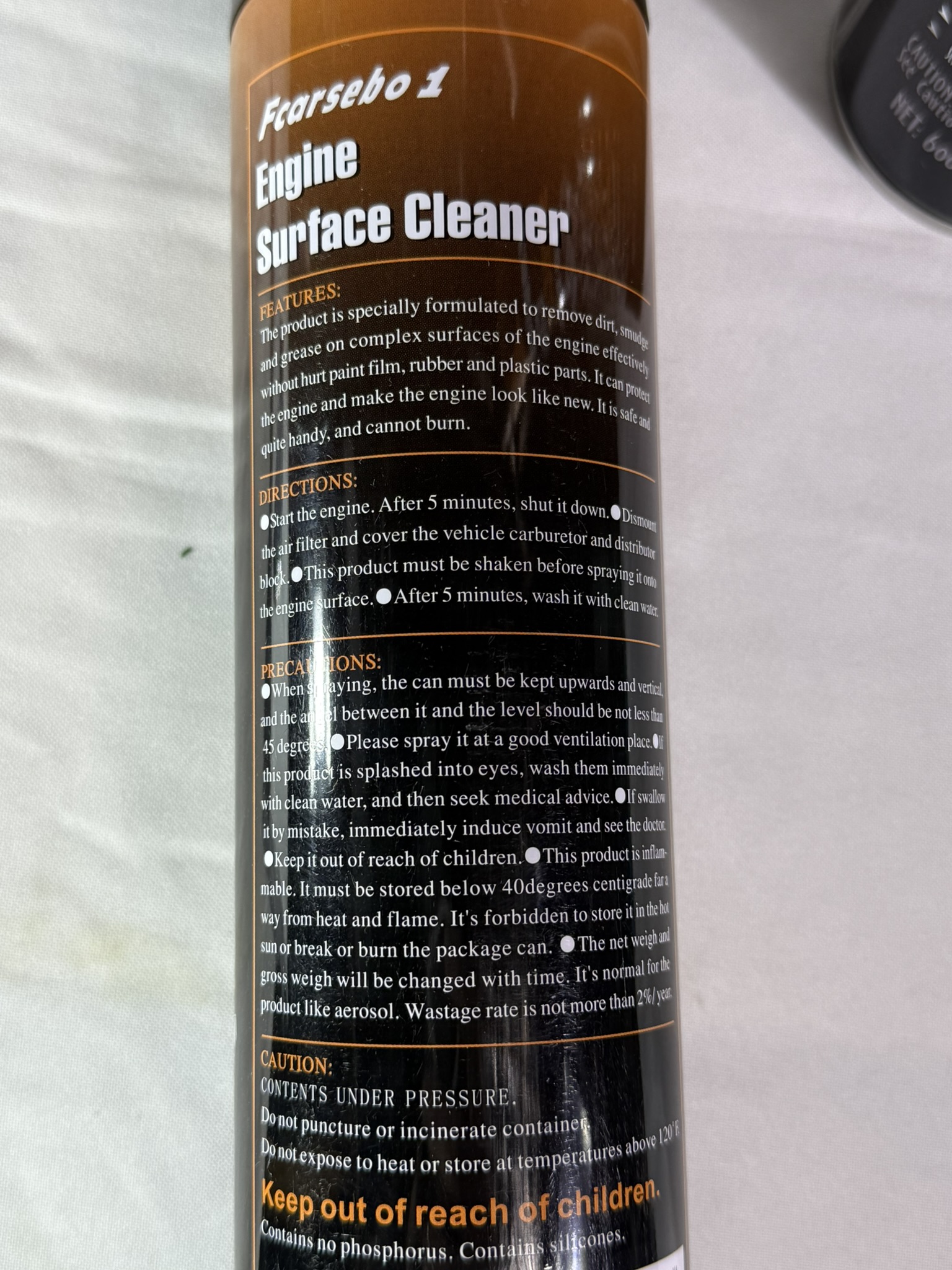 Limpiador & Embellecedor Piezas Plásticas & Gomas del Compratimiento del Motor F1 / Engine Surface Cleaner / x 650ml Mod.108 - Imagen 5