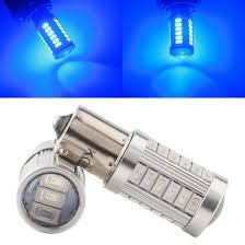 Lamparas 1 Polo 1156 32 Leds + Lupa - 32SMD Ultra Brillo 12v Azul x Par Mod.2521 - Imagen 2