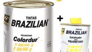 Colordur Pintura PU Industrial 2700ml+900ml Catalizador (3.6L) Color Blanco Geada / Multiusos / Alto Brillo / Brazilian (Brasil)