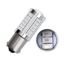 Lamparas 1 Polo 1156 32 Leds + Lupa - 32SMD Ultra Brillo 12v Azul x Par Mod.2521 - Imagen 3