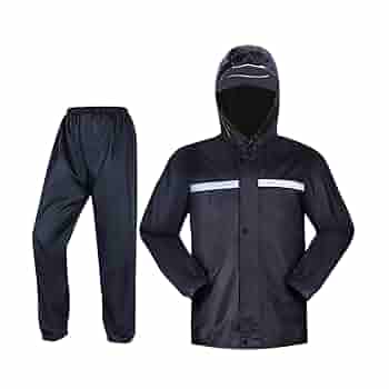 Equipo Lluvia - Pilot Completo Impermeable / Pantalón & Chaqueta C/Capucha & Puños Elásticos / Bandas Reflectoras / Azul Oscuro / Incluye Sobre Porta Pilot / UYUSTOOLS-Eco-T - Mod.A02U - Imagen 2