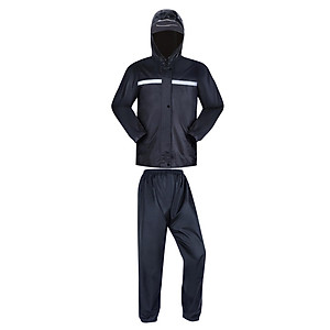 Equipo Lluvia - Pilot Completo Impermeable / Pantalón & Chaqueta C/Capucha & Puños Elásticos / Bandas Reflectoras / Azul Oscuro / Incluye Sobre Porta Pilot / UYUSTOOLS-Eco-T - Mod.A02U - Imagen 6