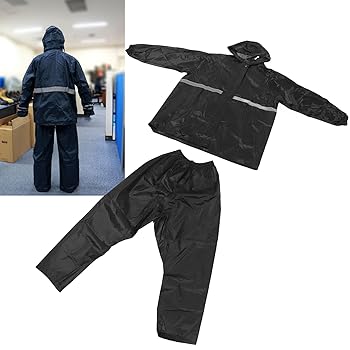 Equipo Lluvia - Pilot Completo Impermeable / Pantalón & Chaqueta C/Capucha & Puños Elásticos / Bandas Reflectoras / Azul Oscuro / Incluye Sobre Porta Pilot / UYUSTOOLS-Eco-T - Mod.A02U - Imagen 8
