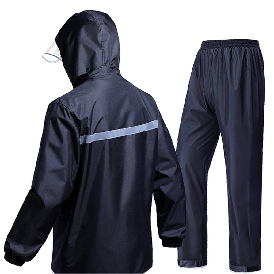 Equipo Lluvia - Pilot Completo Impermeable / Pantalón & Chaqueta C/Capucha & Puños Elásticos / Bandas Reflectoras / Azul Oscuro / Incluye Sobre Porta Pilot / UYUSTOOLS-Eco-T - Mod.A02U - Imagen 9