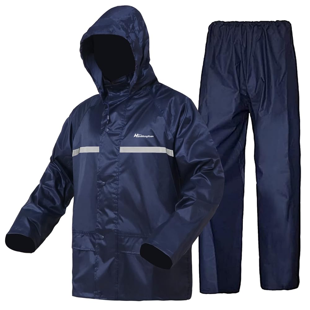 Equipo Lluvia - Pilot Completo Impermeable / Pantalón & Chaqueta C/Capucha & Puños Elásticos / Bandas Reflectoras / Azul Oscuro / Incluye Sobre Porta Pilot / UYUSTOOLS-Eco-T - Mod.A02U - Imagen 10