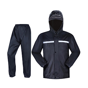 Equipo Lluvia - Pilot Completo Impermeable / Pantalón & Chaqueta C/Capucha & Puños Elásticos / Bandas Reflectoras / Azul Oscuro / Incluye Sobre Porta Pilot / UYUSTOOLS-Eco-T - Mod.A02U - Imagen 11