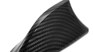 Antena Tiburón C/Conexión Para Base Original de Radio AM-FM Techo Automóvil / 16cmx8cm / Carbono / EcoTE - Mod.JC003
