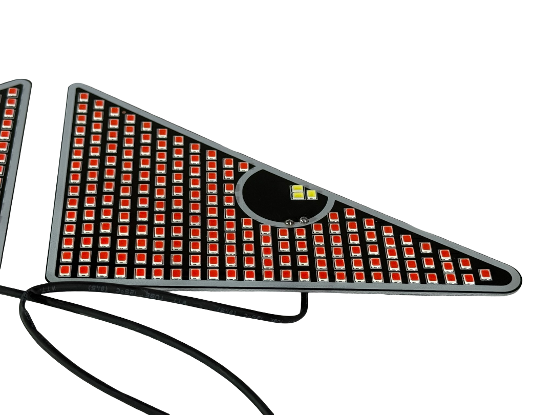 Juego Ojos Leds Decorativos P/Luneta Trasera Auto / Motor / Colores : Naranja o Rojo / Tipo Diablo Mod.LY1/2 - Imagen 6
