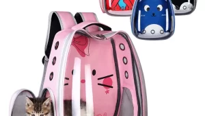 Porta Mascotas Bolso / Mochila / Gato-Perro / 40cm Ancho x 34cm Alto x 28cm / Profundidad/Azul/Rojo/Rosa/Gris/Negro/ Mod.289
