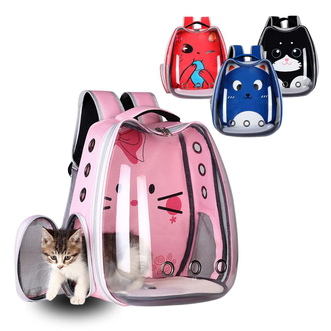 Porta Mascotas Bolso / Mochila / Gato-Perro / 40cm Ancho x 34cm Alto x 28cm / Profundidad/Azul/Rojo/Rosa/Gris/Negro/ Mod.289