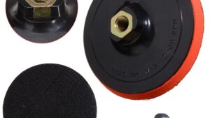 Plato & Adaptador 4.5"-115mm C/Velcro Para Corderito o Espuma / Uso Exclusivo Taladro Mod.1123