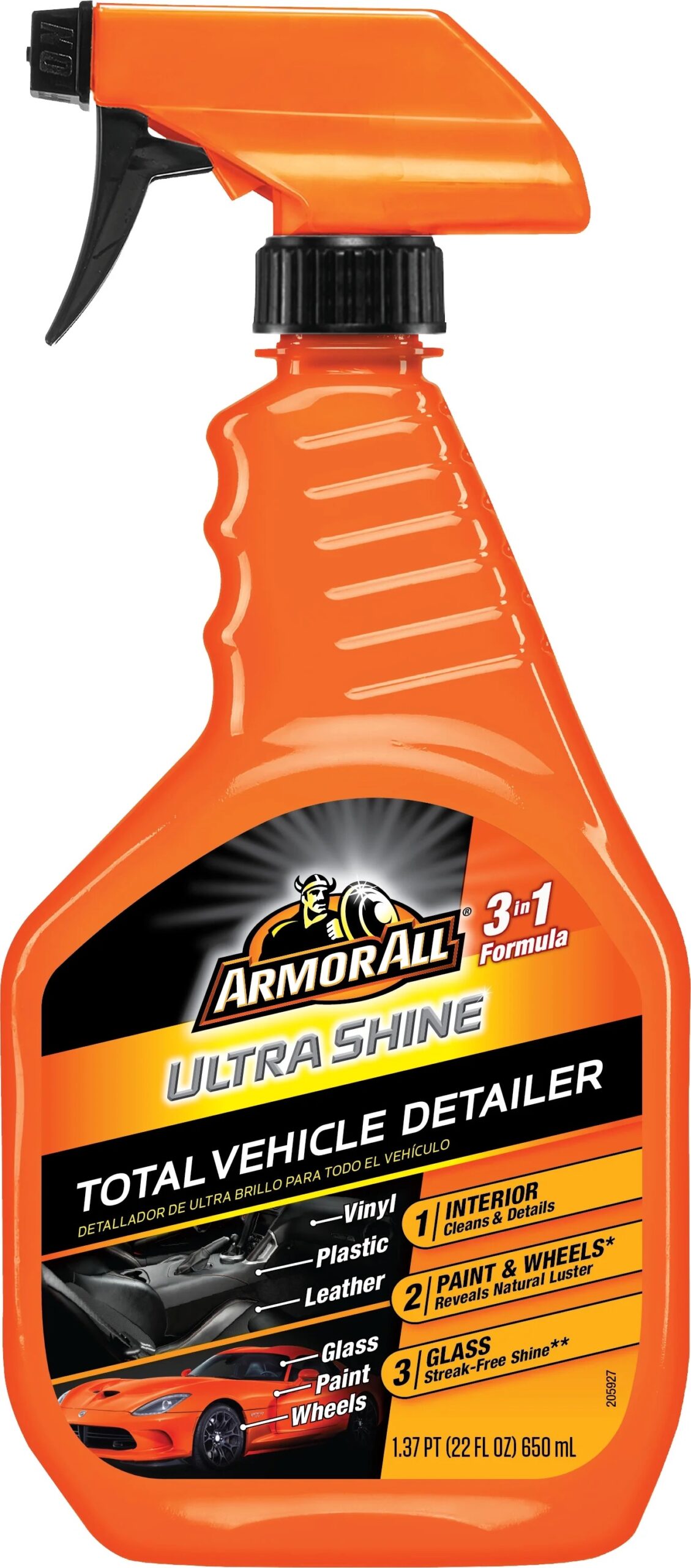 Limpiador & Renovador Total / Ultra Shine 3en1 ARMOR ALL / Vinilos / Plásticos / Cueros / Vidrios / Pintura x 650ml Mod.6900 - Imagen 8