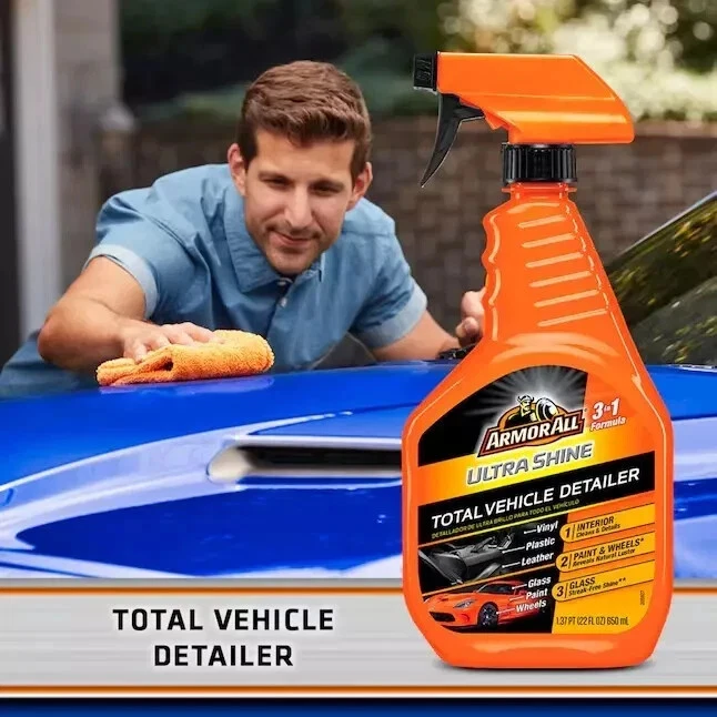 Limpiador & Renovador Total / Ultra Shine 3en1 ARMOR ALL / Vinilos / Plásticos / Cueros / Vidrios / Pintura x 650ml Mod.6900 - Imagen 2