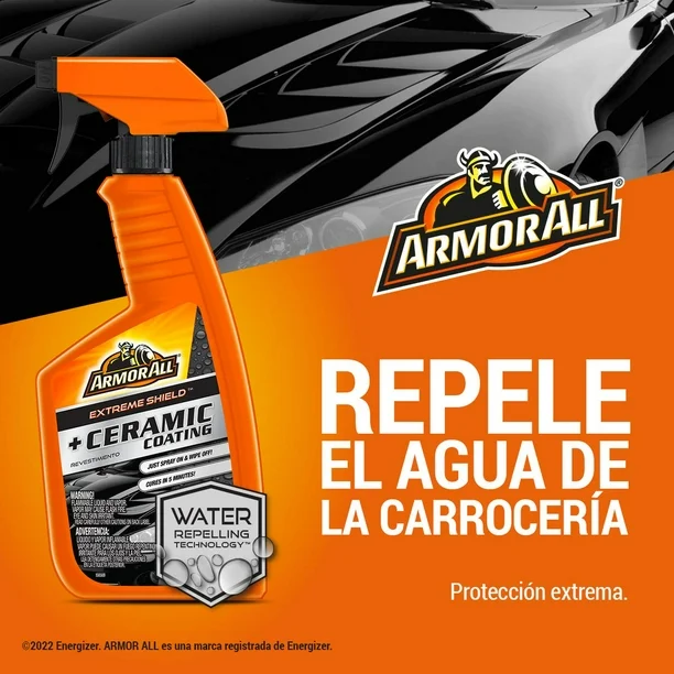 Recubrimiento Tratamiento Cerámico ARMOR ALL / Alto Brillo Superficie Exterior Automóvil / Hidrofóbico - Repelente Agua / 473ml - Mod.22100