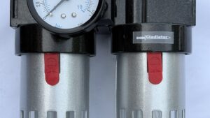 Regulador Presión Aire / Filtro Trampa Agua & Lubricador Aceite Automático P/Herramientas Neumáticas Profesional - Mod.FA600