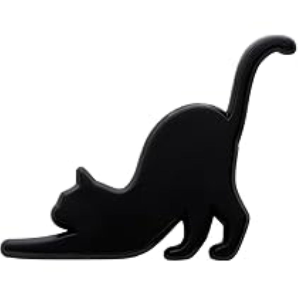 Sticker Insignia Emblema Metálico Autoadhesivo Relieve 3D - Gato / Decorativo / Negro-Rojo-Silver Brillantes / 6.2cmx4.3cm / x Unidad - Mod.CAT20 - Imagen 11