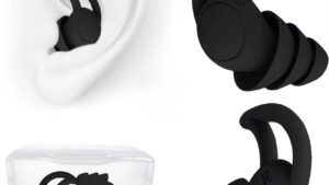 Tapones Oídos Silicona P/Reducción & Protección Auditiva / Ruidos Trabajo / Dormir / Hogar / Par+Estuche / Color Negros - Mod.SIL2