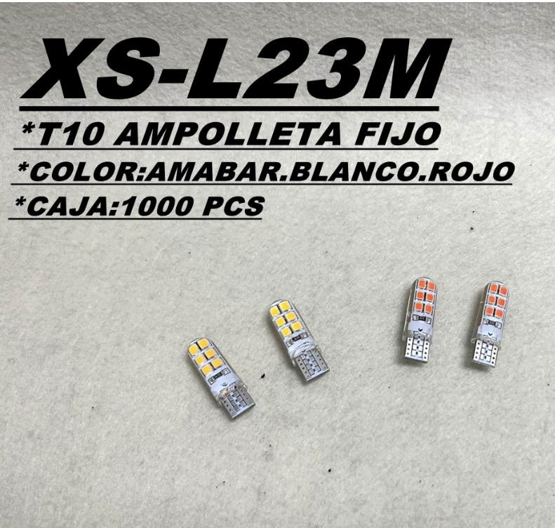 Lamparas T10 Gel -12 Leds / 12v / Ambar / Canbus / Interiores & Exterior del Automóviles / Par - Mod.L23M - Imagen 4