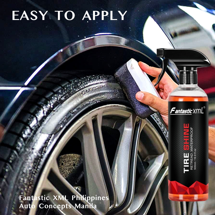 Renovador Abrillantador Neumáticos Automóvil / Tire Shine FANTASTIC XML / Nano Technology / Aspecto Húmedo / 500ml - Mod.550 - Imagen 3