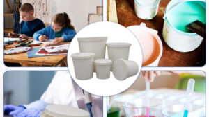 Tarro / Pote / Copa Plástico Tapa Presión 1000 ml / Pinturas Autos / Hogar / Multiusos x Unidad Importado - Mod.RE1000