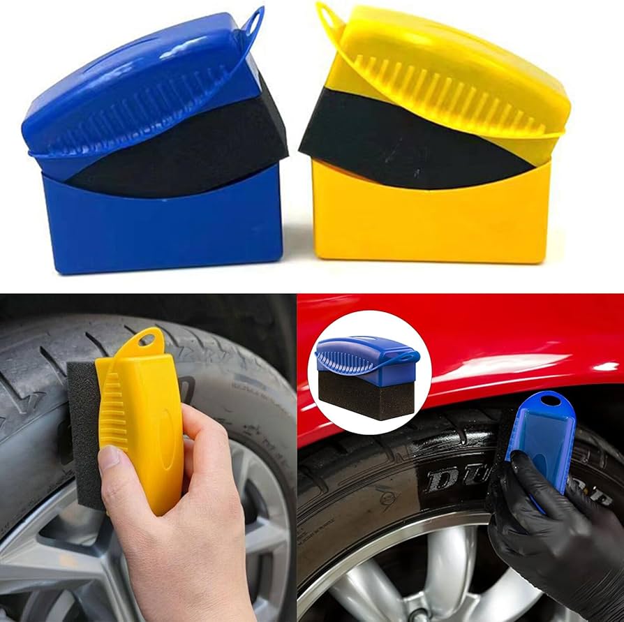 Esponja Aplicadora de Gel & Otros Productos Acabados Neumáticos Automóvil / Car Tire Wax Sponge / x Unidad - Mod.XC213 - Imagen 5