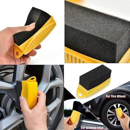 Esponja Aplicadora de Gel & Otros Productos Acabados Neumáticos Automóvil / Car Tire Wax Sponge / x Unidad - Mod.XC213 - Imagen 8